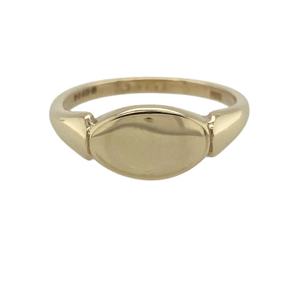 9ct Gold Oval Signet Ring