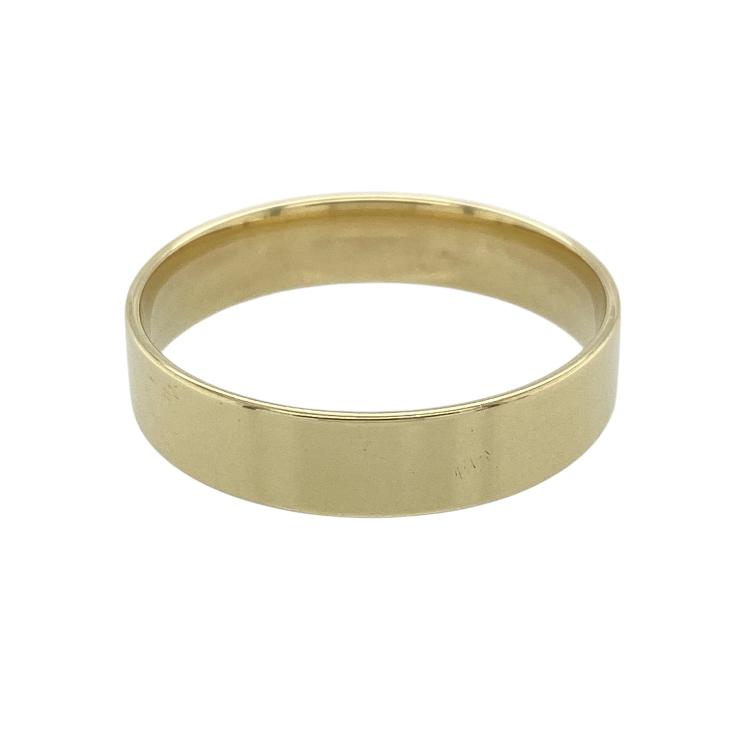 9ct Gold 5mm Flat Wedding Band Ring