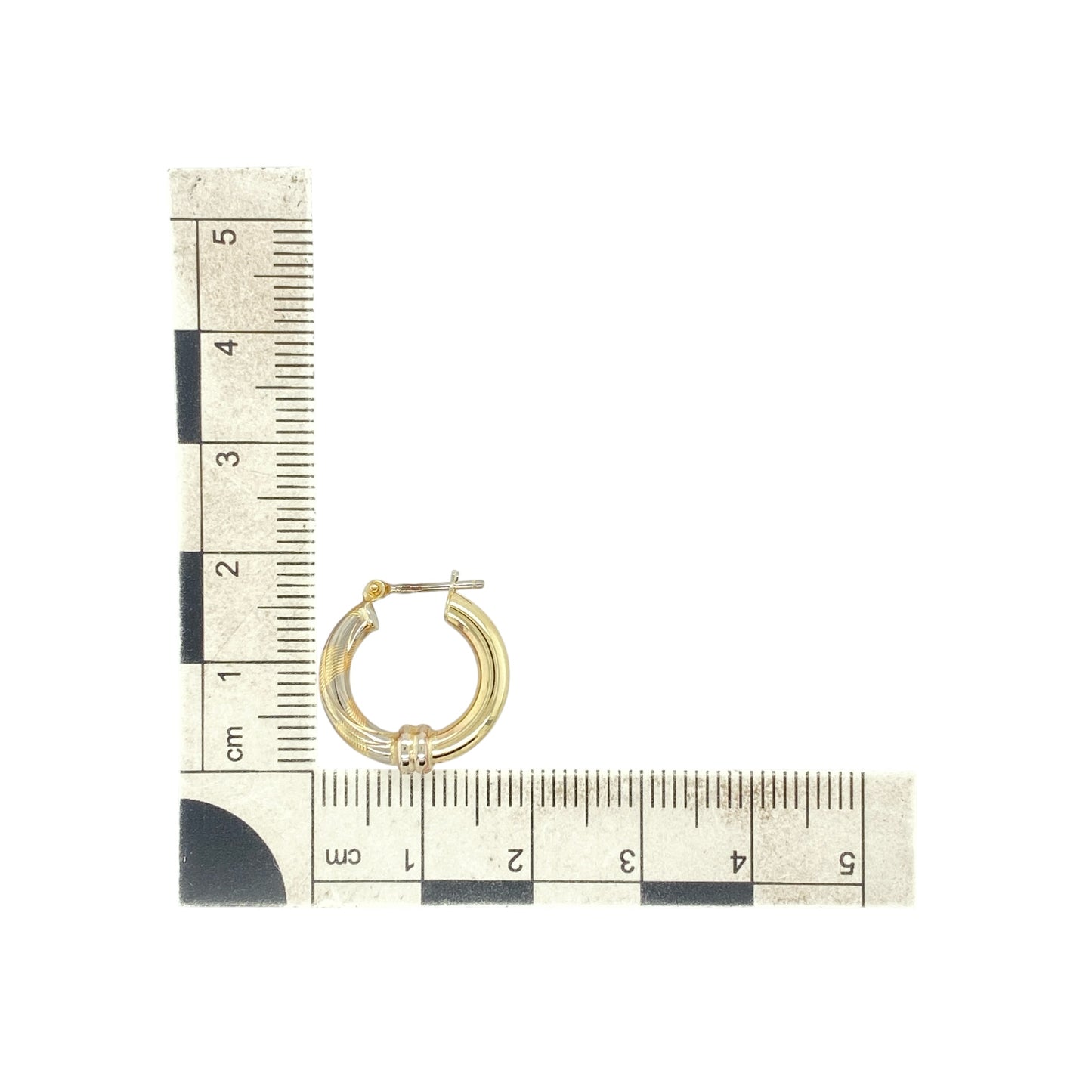 9ct Gold Twisted Hoop Creole Earrings