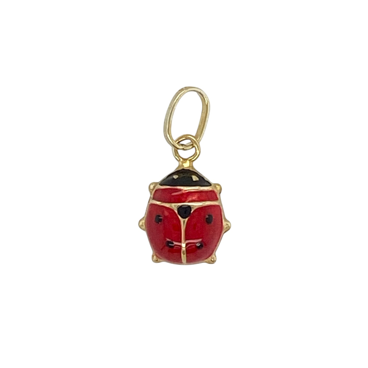 9ct Gold Enamelled Ladybird Pendant