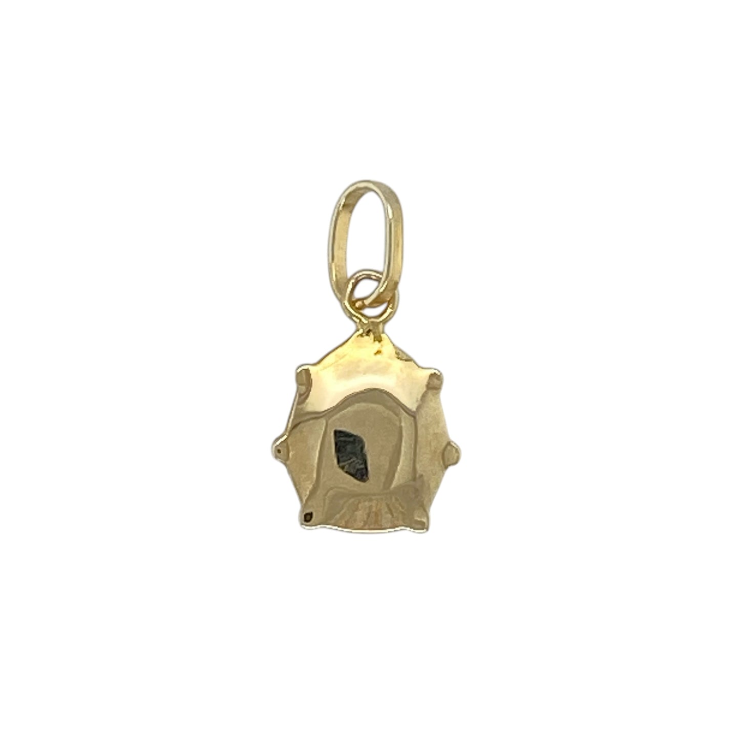 This pre-owned 9ct yellow gold red enamelled ladybird pendant is a charming design, featuring colourful enamel detailing.

Design: Featuring a ladybird design with red enamel detailing, this pendant combines a playful style with the warm finish of 9ct yellow gold.
Material: Made from 9-carat yellow gold with red enamel detailing.
Pendant Detail: Ladybird design with a bail measuring approximately 5mm by 3mm.
Size & Weight: Total weight 0.30 grams.
