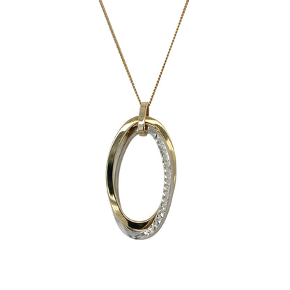 9ct Gold Double Oval 18" Necklace