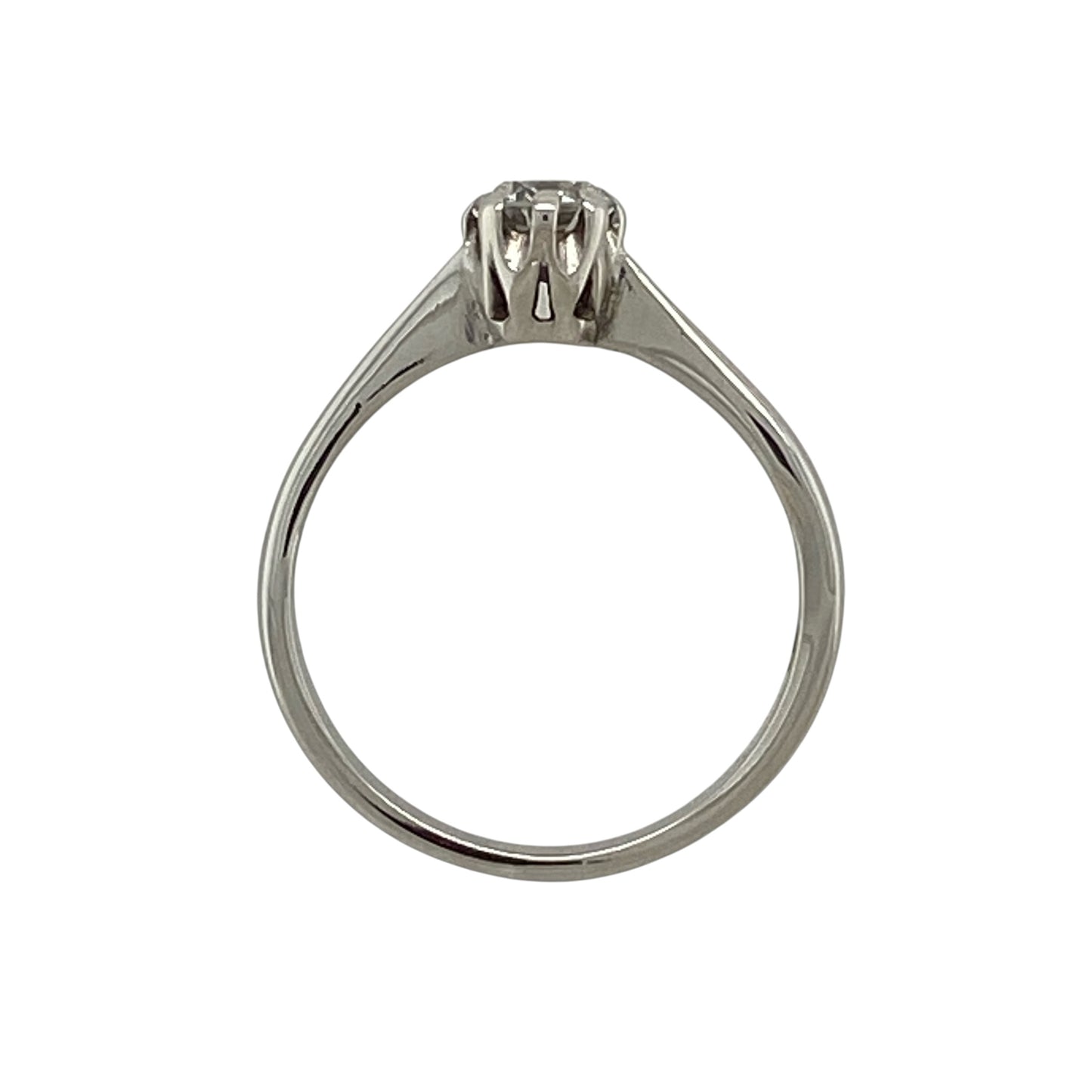 18ct White Gold & Diamond Solitaire Ring