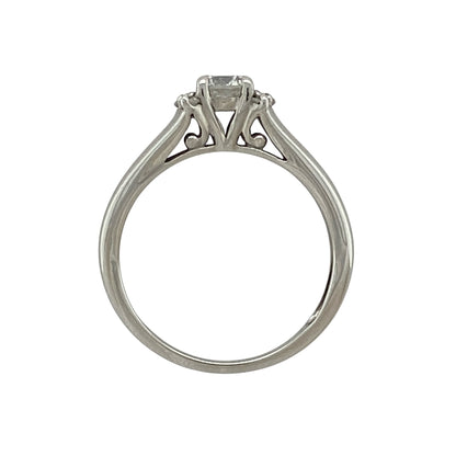 18ct White Gold & Diamond Solitaire Ring