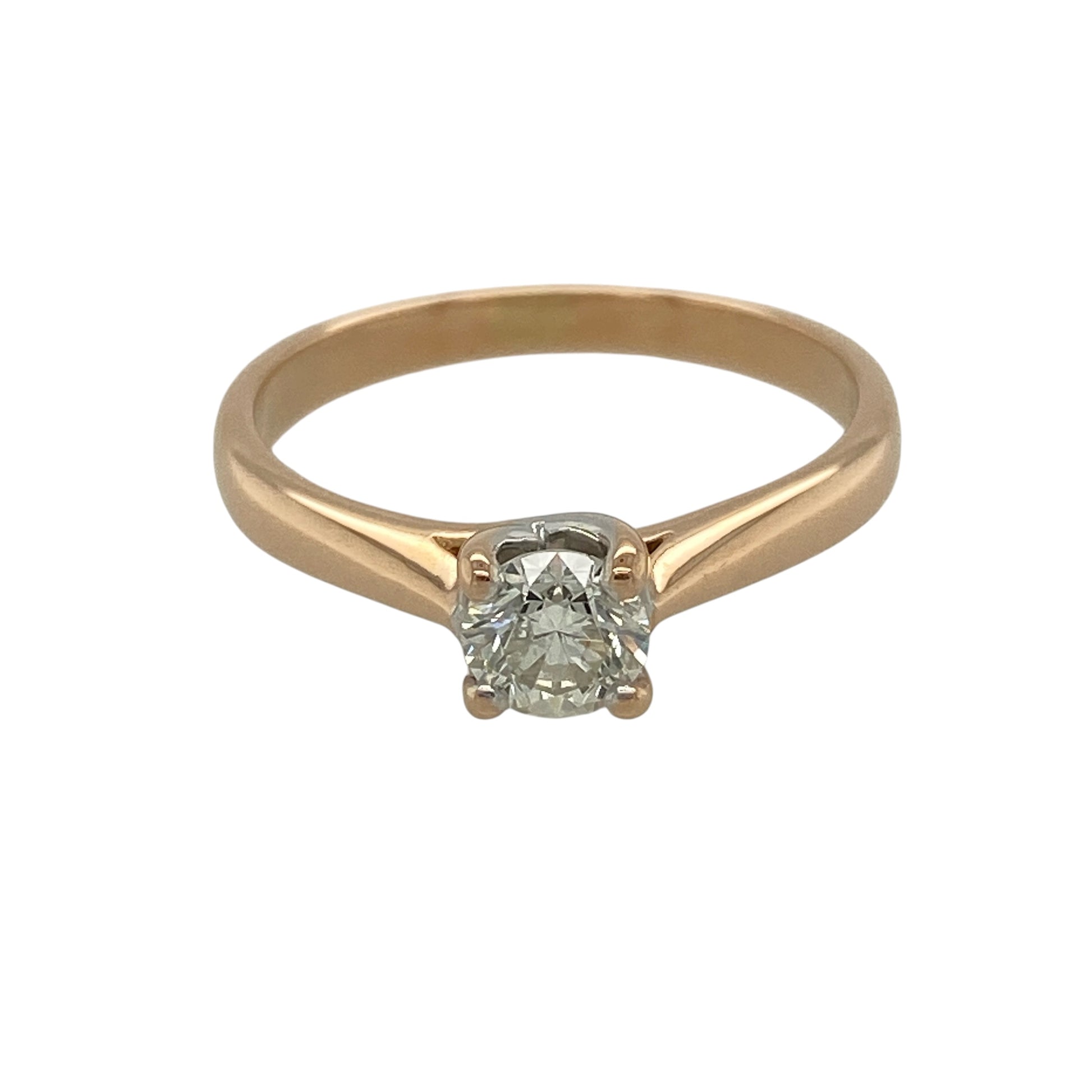 18ct Gold & Diamond Solitaire Ring