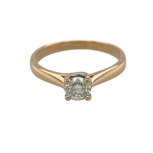 18ct Gold & Diamond Solitaire Ring