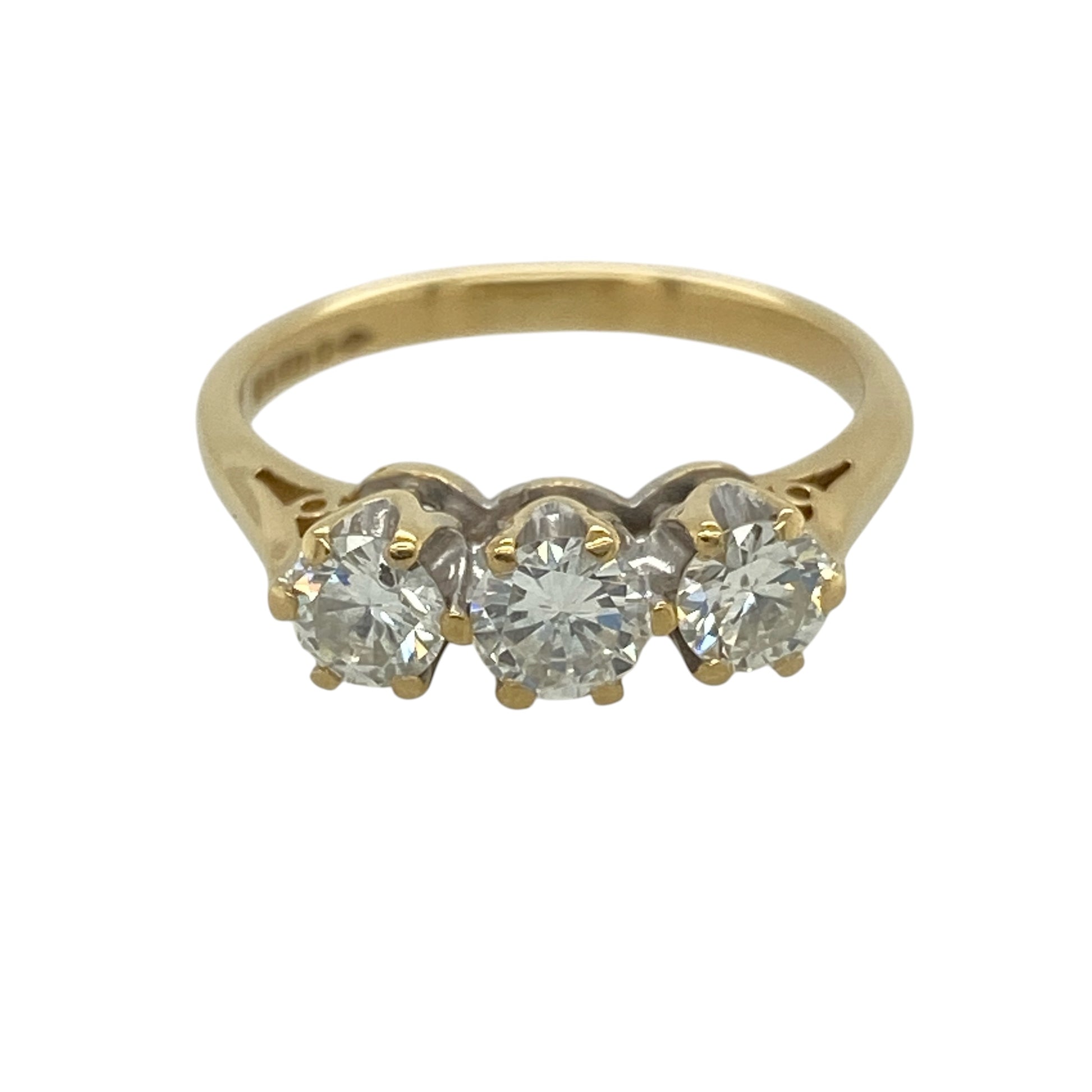 18ct Gold & Diamond Trilogy Ring