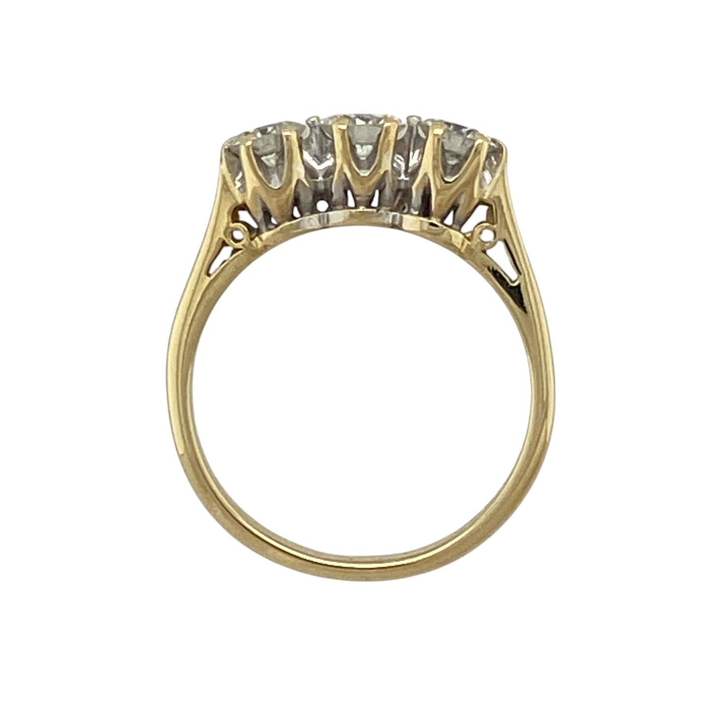 18ct Gold & Diamond Trilogy Ring