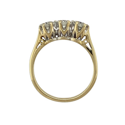 18ct Gold & Diamond Trilogy Ring