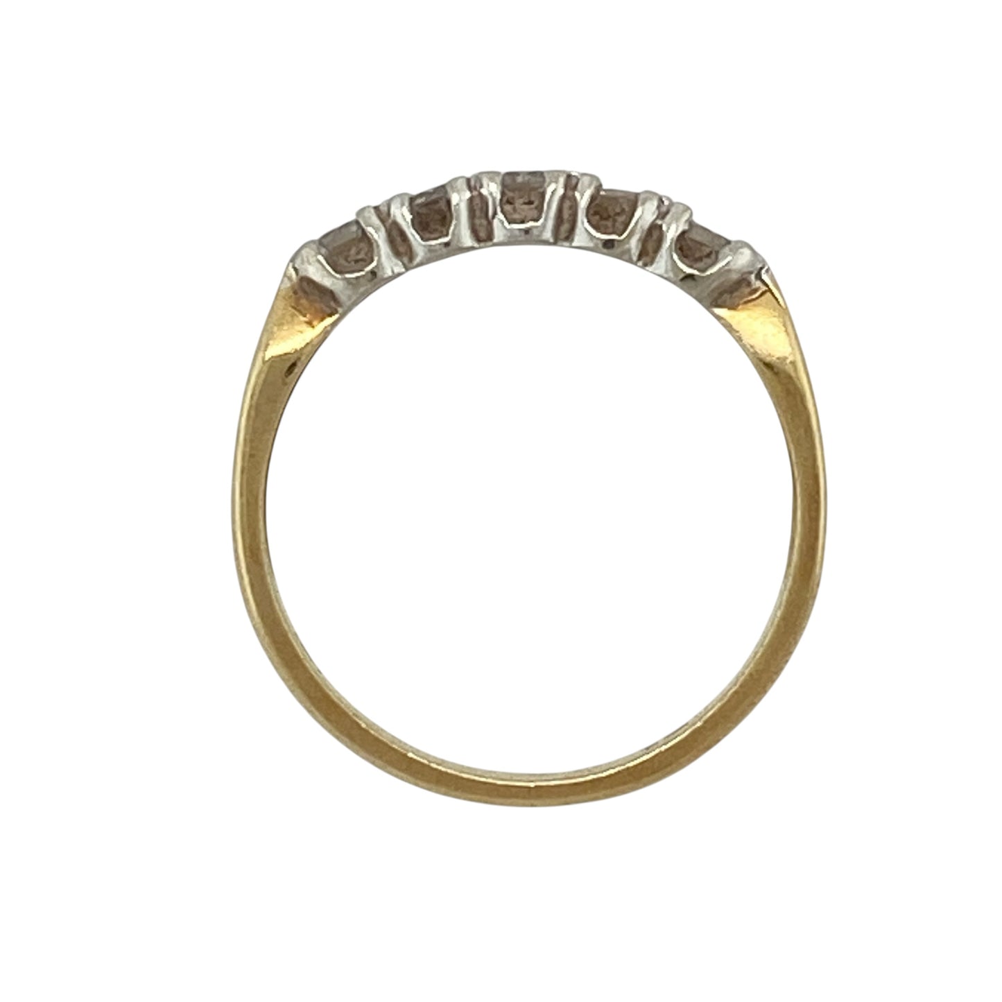 18ct Gold & Diamond Five Stone Band Ring