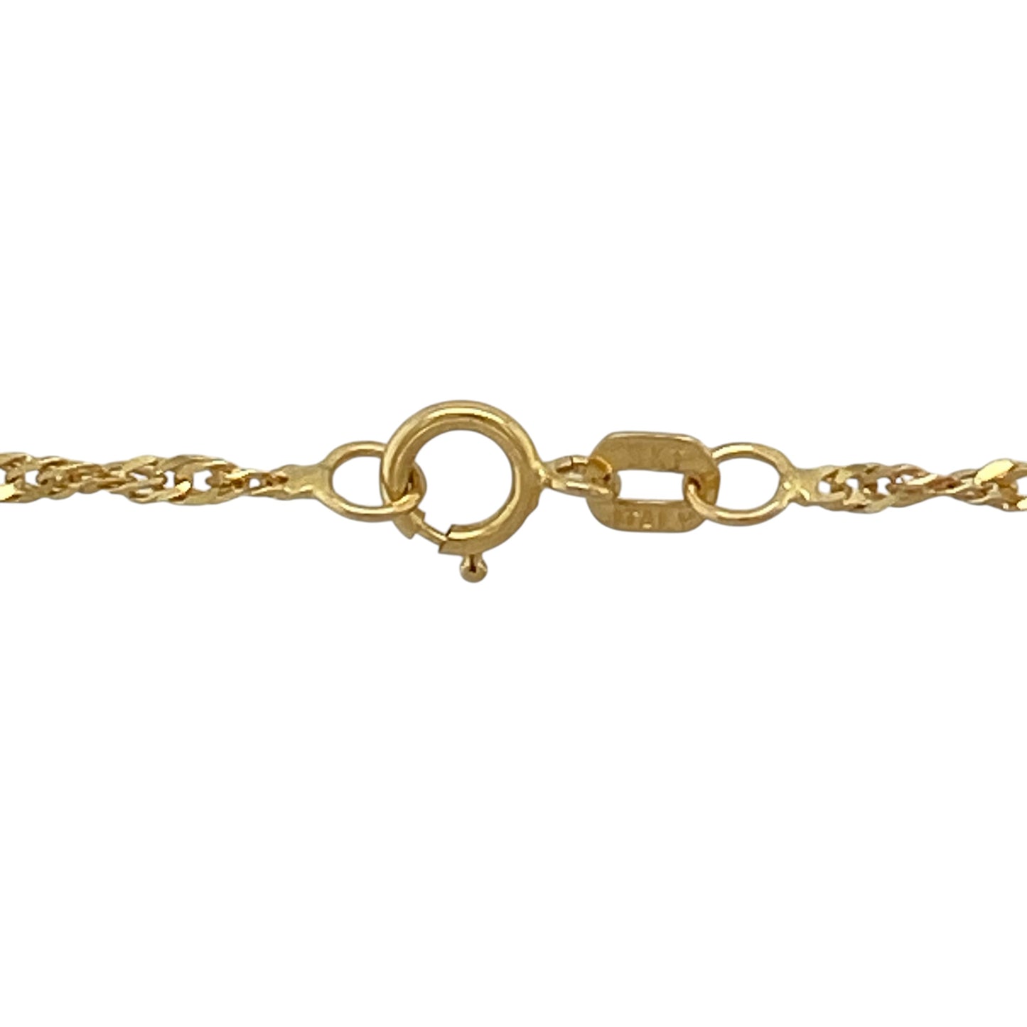 9ct Gold Diamond & Sapphire 18" Necklace