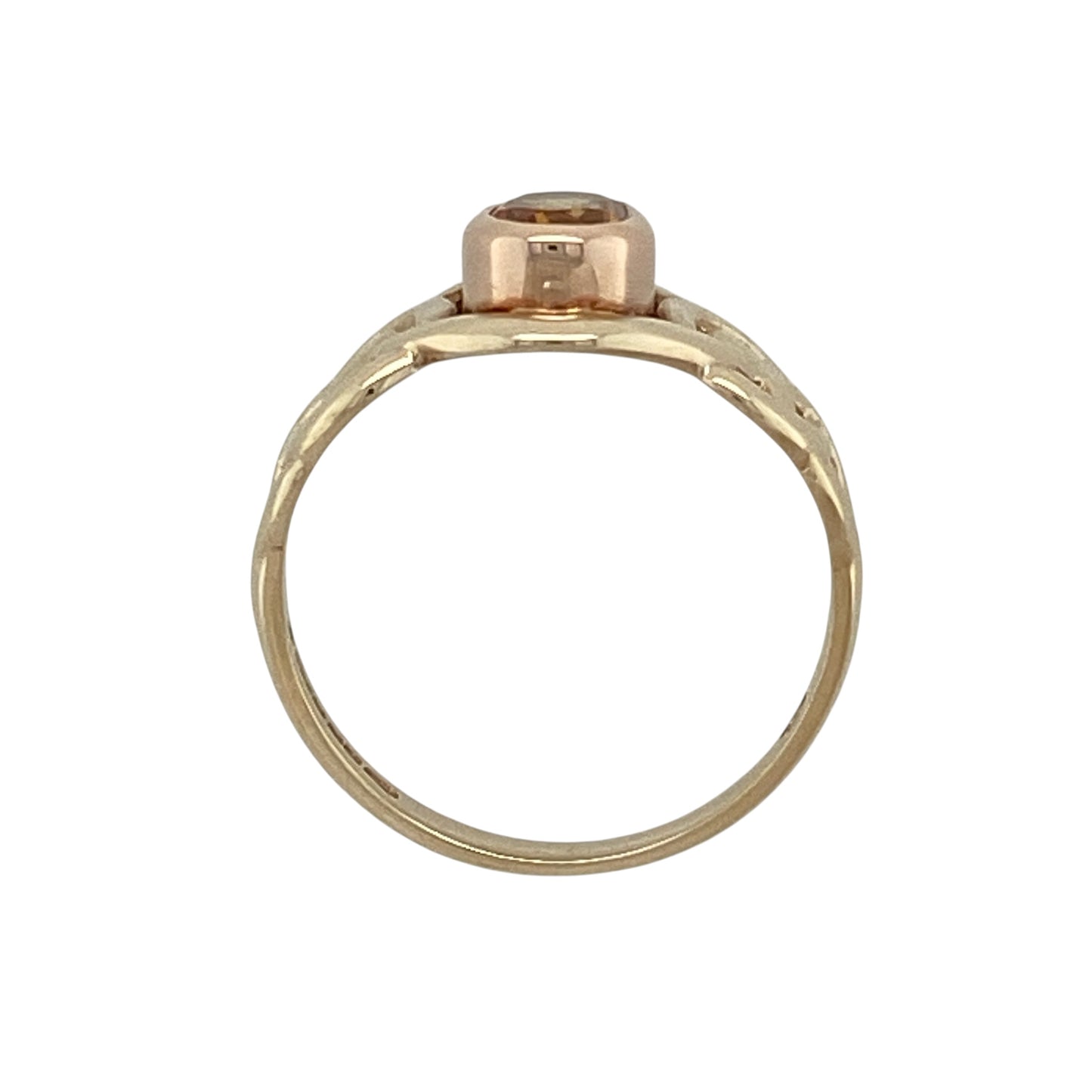 9ct Gold & Citrine Clogau Birthstone Celtic Ring