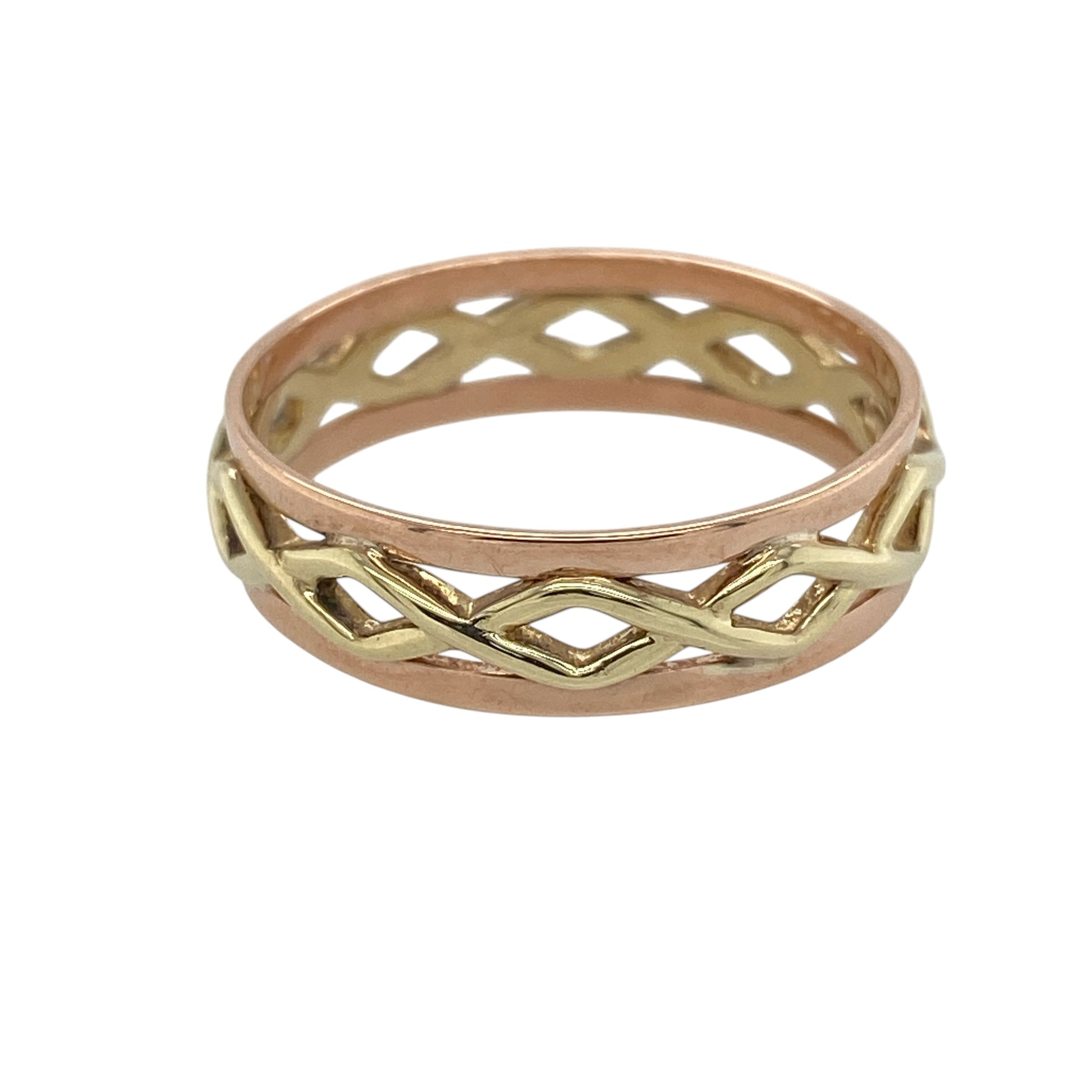 9ct Gold Clogau Open Weave Band Ring
