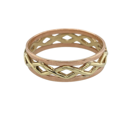 9ct Gold Clogau Open Weave Band Ring