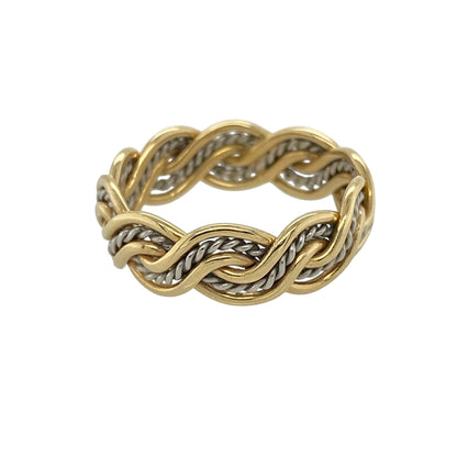 9ct Welsh Gold Twisted Band Ring