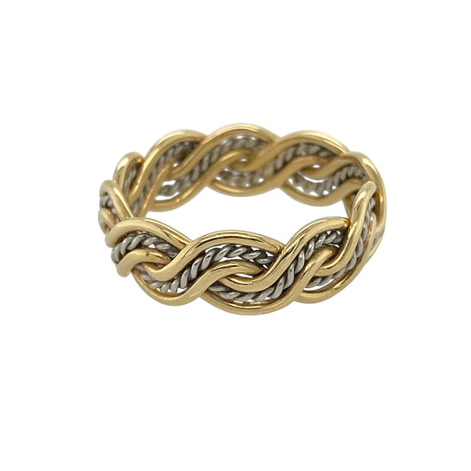 9ct Welsh Gold Twisted Band Ring