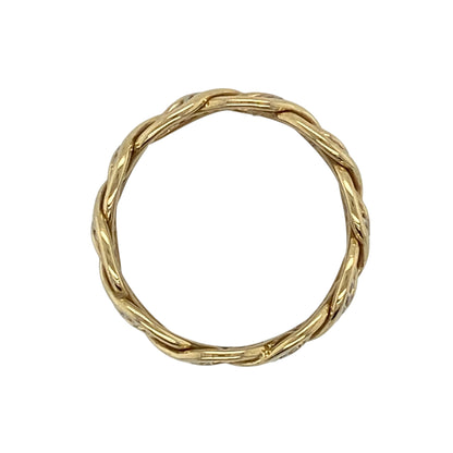 9ct Welsh Gold Twisted Band Ring