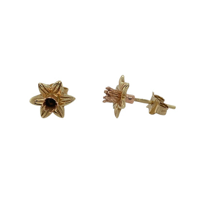 9ct Gold Clogau Daffodil Stud Earrings