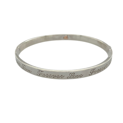 925 Silver Clogau 'Forever Love' Bangle