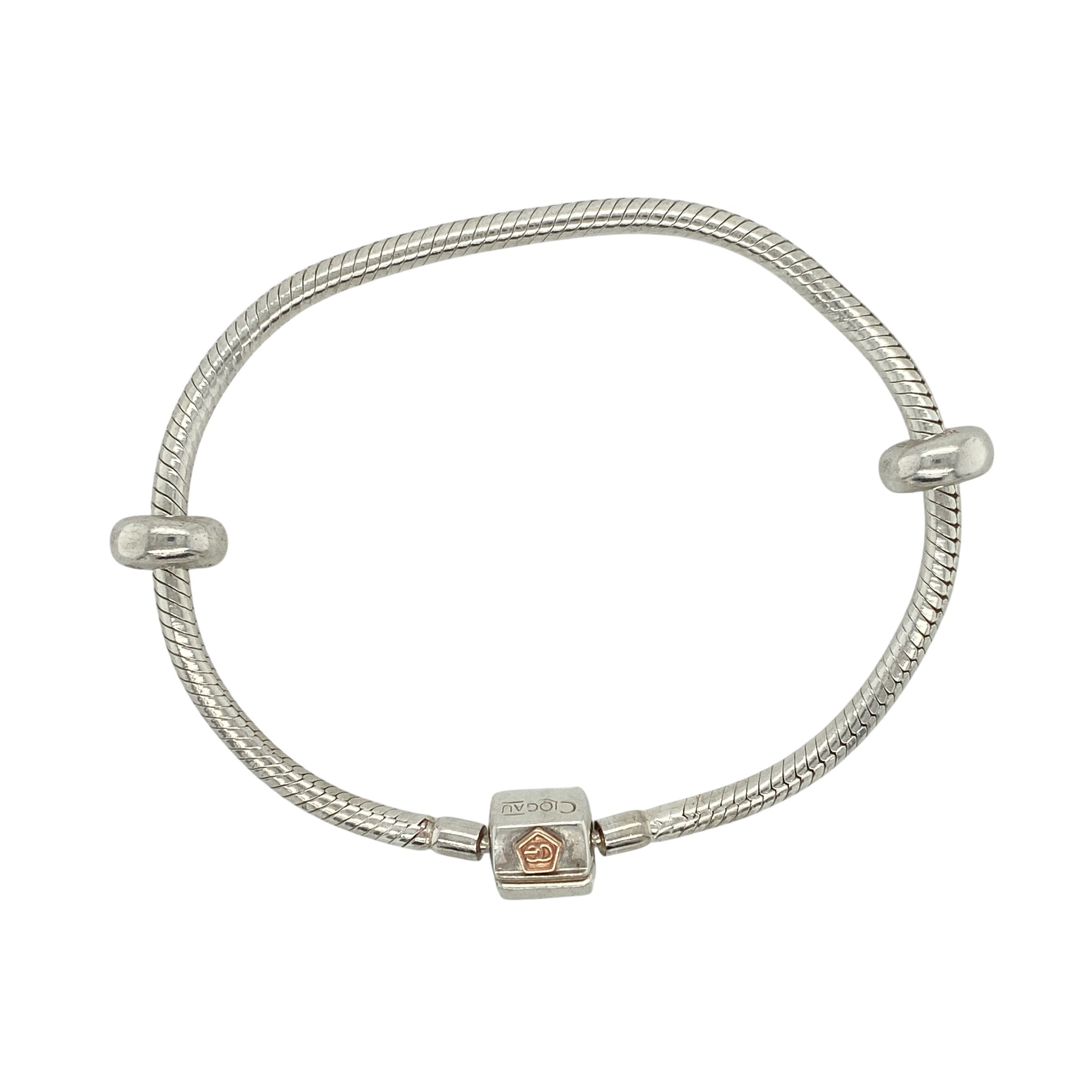 925 Silver 7" Clogau Charm Bracelet