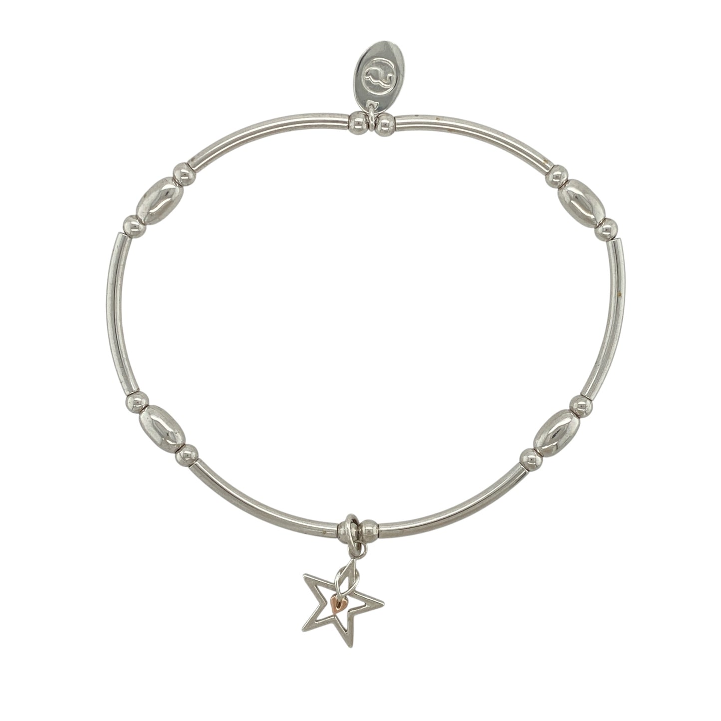 925 Silver Clogau Star Stretchy Bracelet