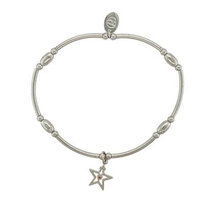 925 Silver Clogau Star Stretchy Bracelet