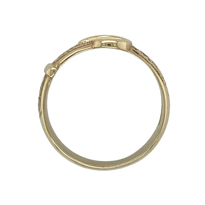 9ct Gold Buckle Ring