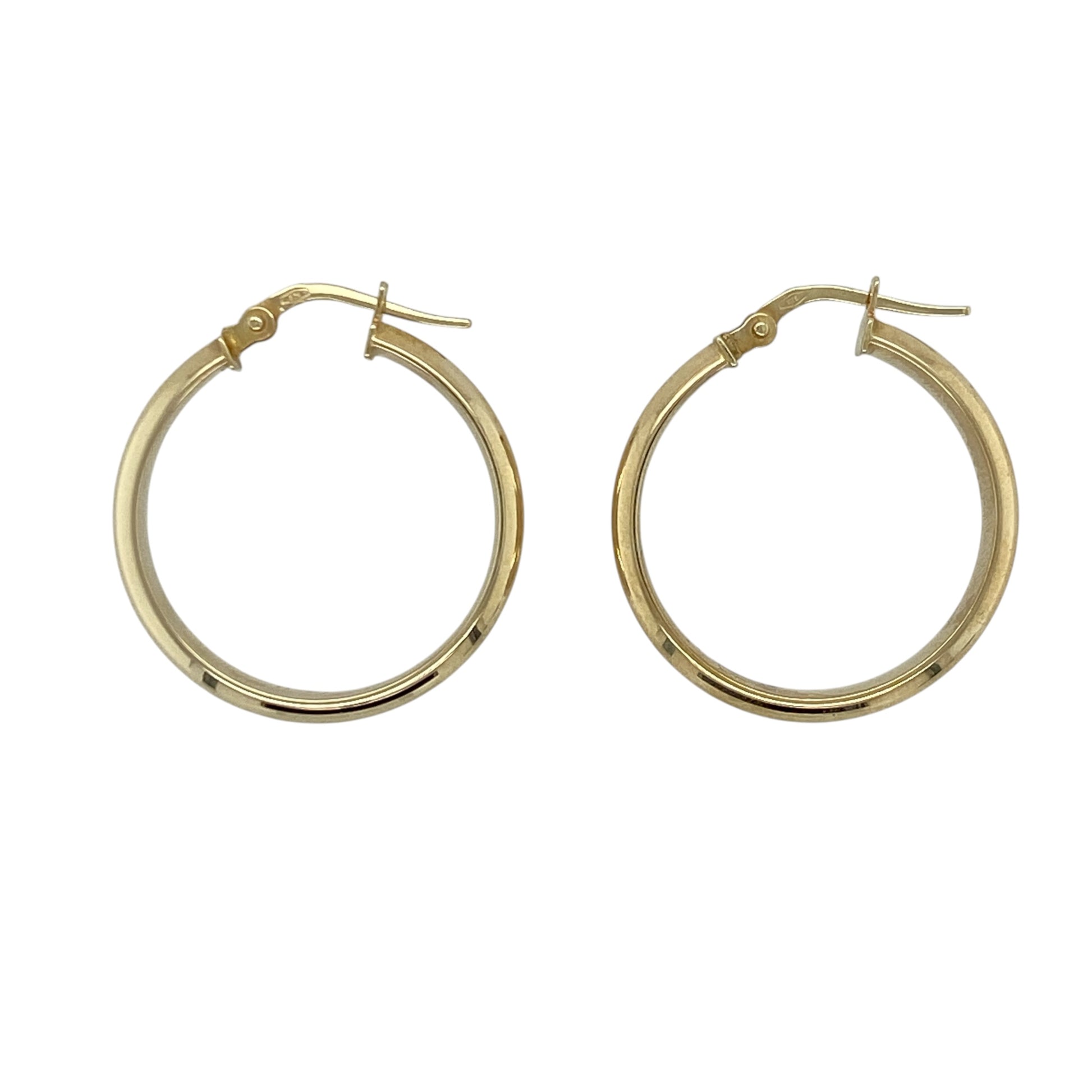 9ct Gold Hoop Creole Earrings