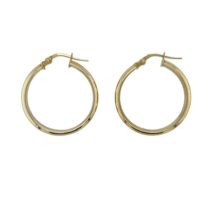 9ct Gold Hoop Creole Earrings