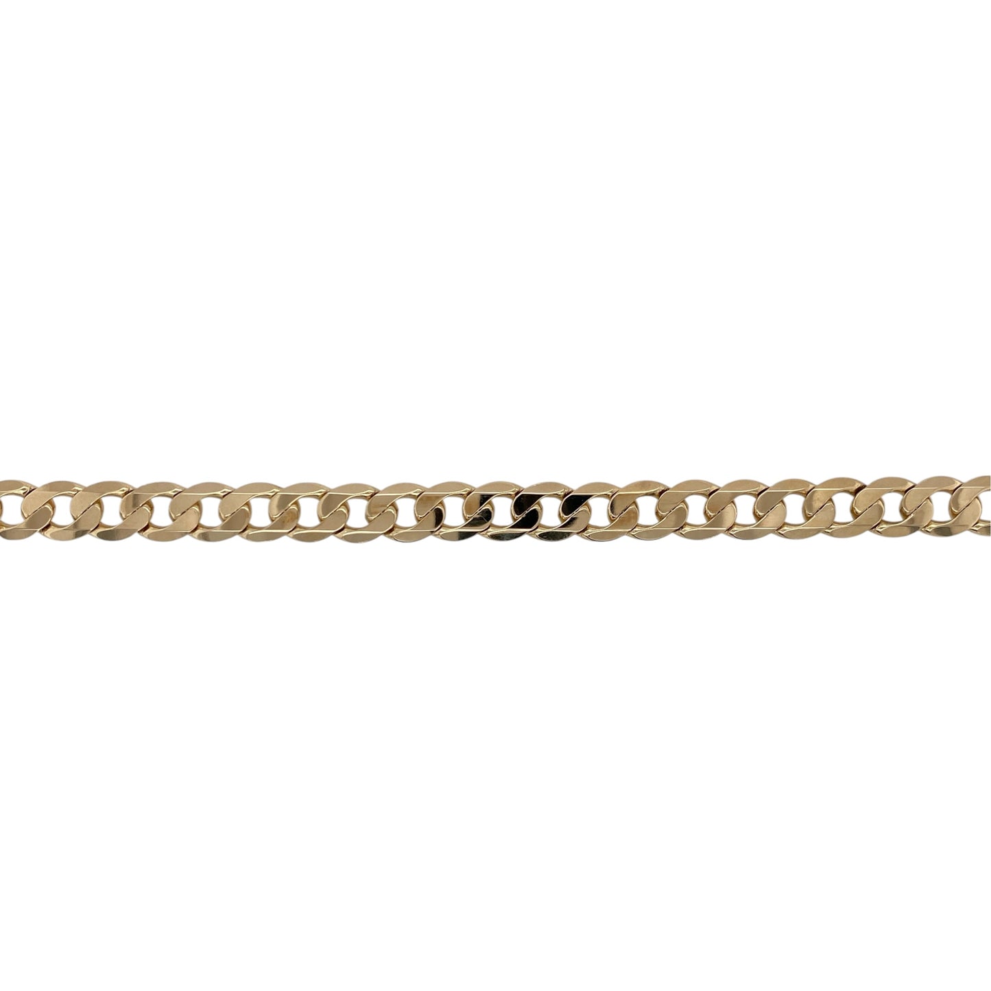 9ct Gold 8" Curb Bracelet