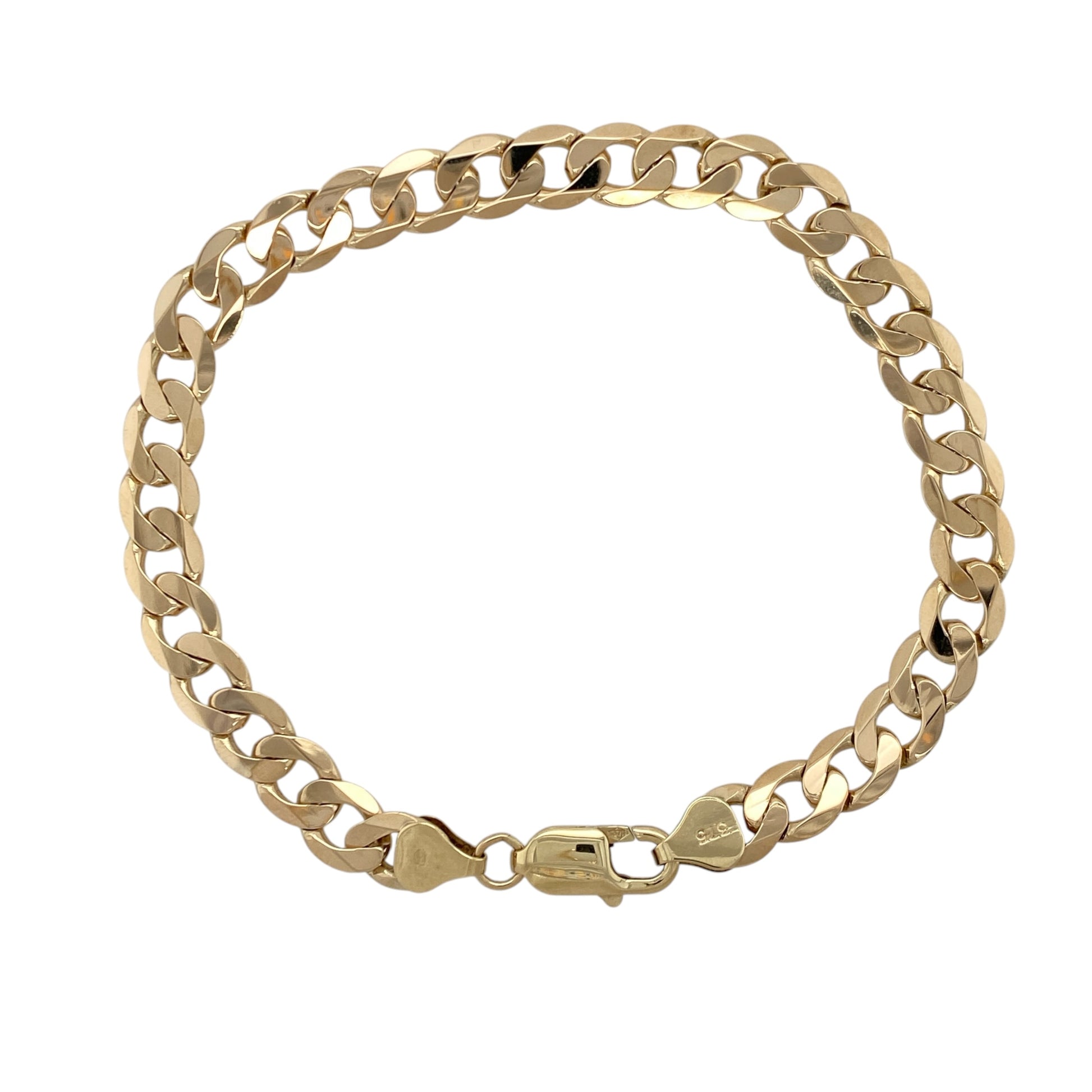 9ct Gold 8" Curb Bracelet
