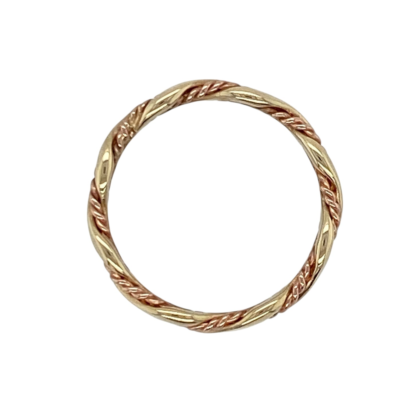 9ct Gold Clogau Twisted Plaited Band Ring
