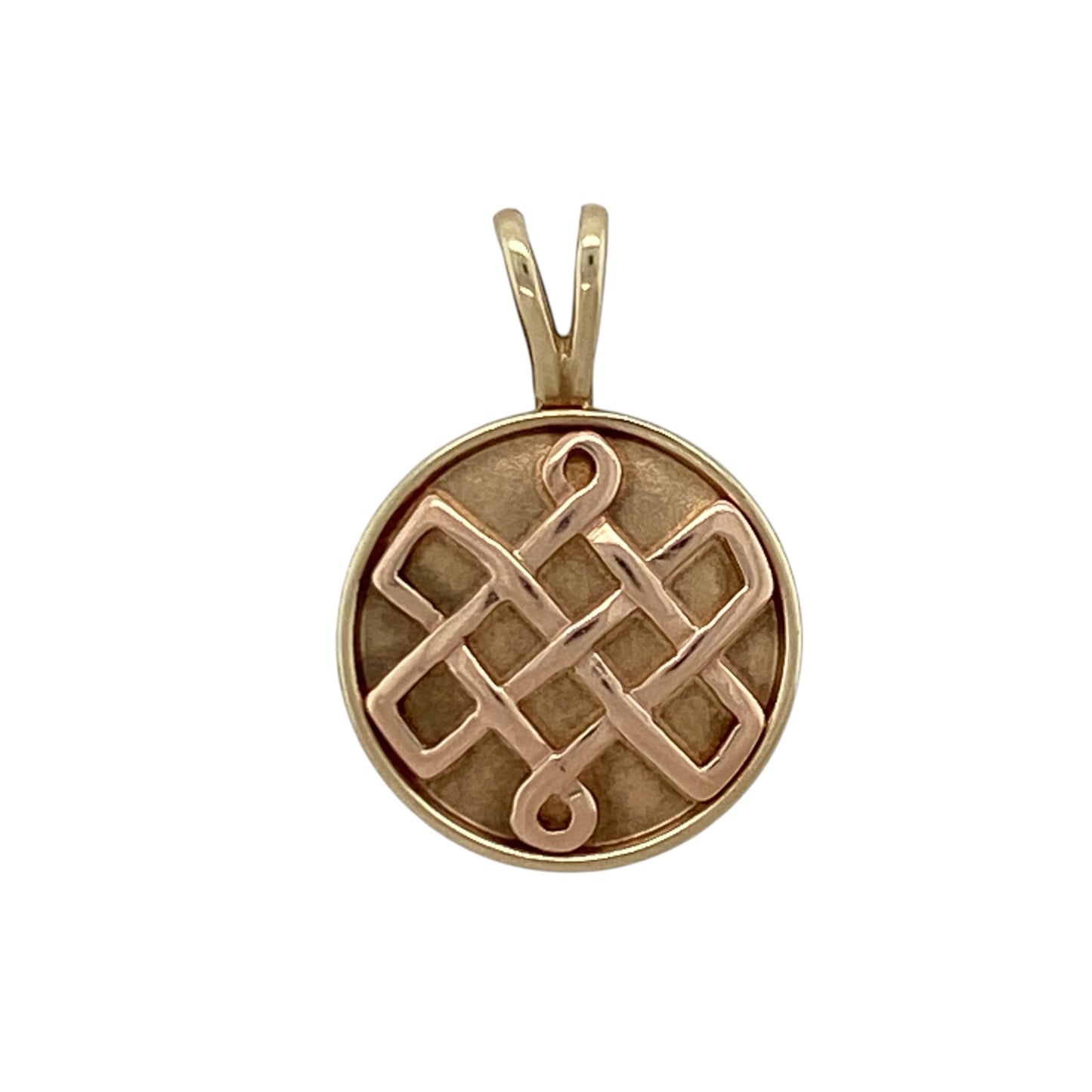 9ct Gold Clogau Celtic Knot Round Pendant
