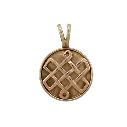 9ct Gold Clogau Celtic Knot Round Pendant