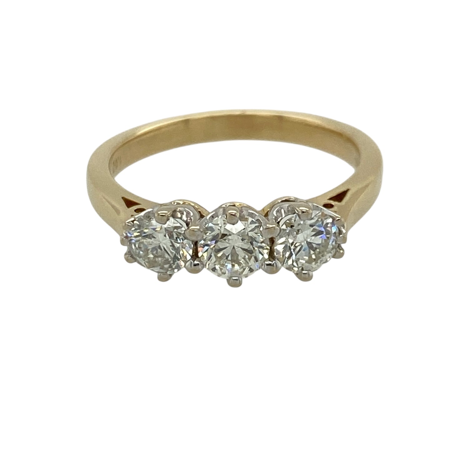 18ct Gold & Diamond Trilogy Ring