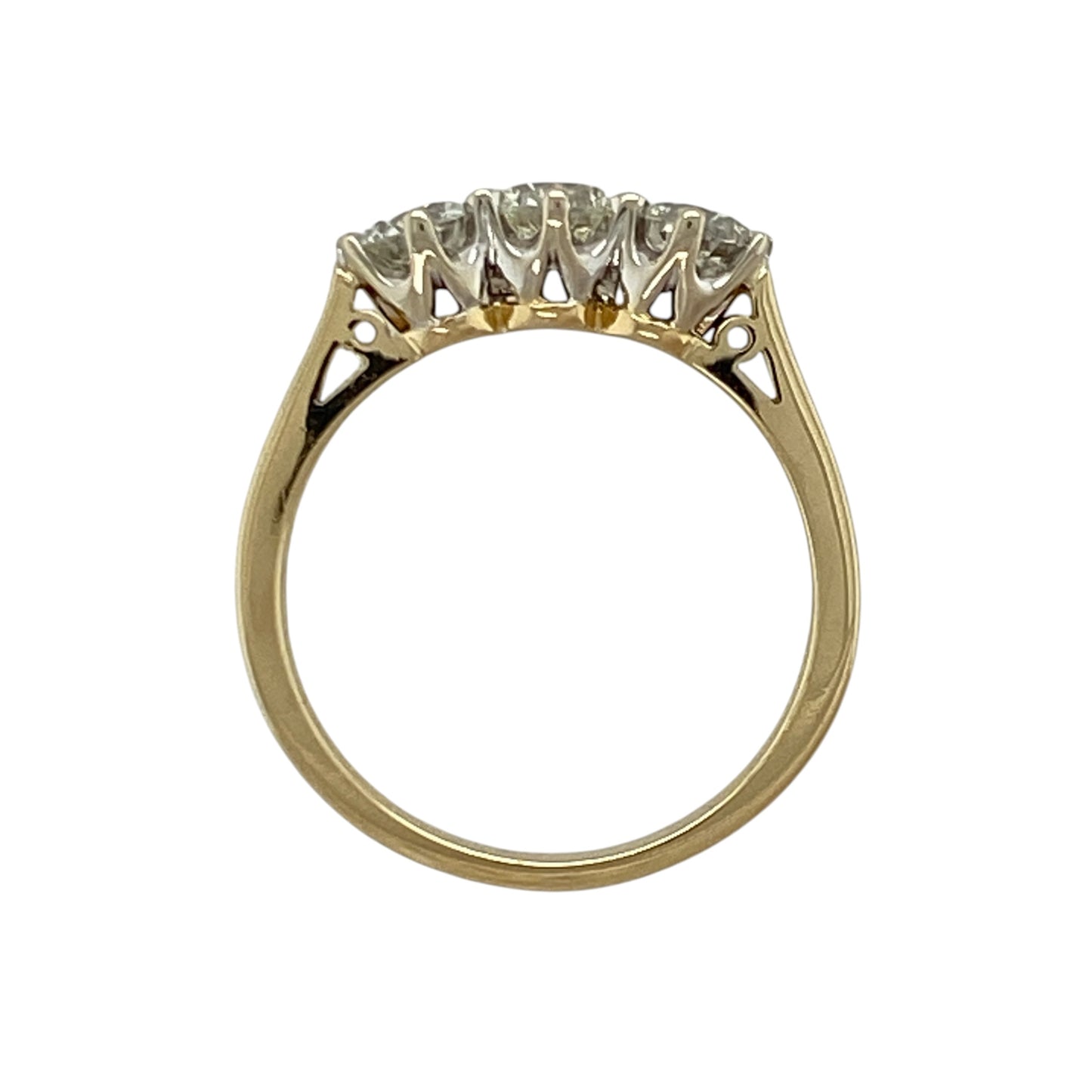 18ct Gold & Diamond Trilogy Ring