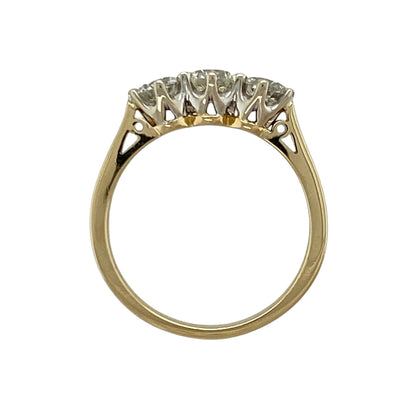 18ct Gold & Diamond Trilogy Ring