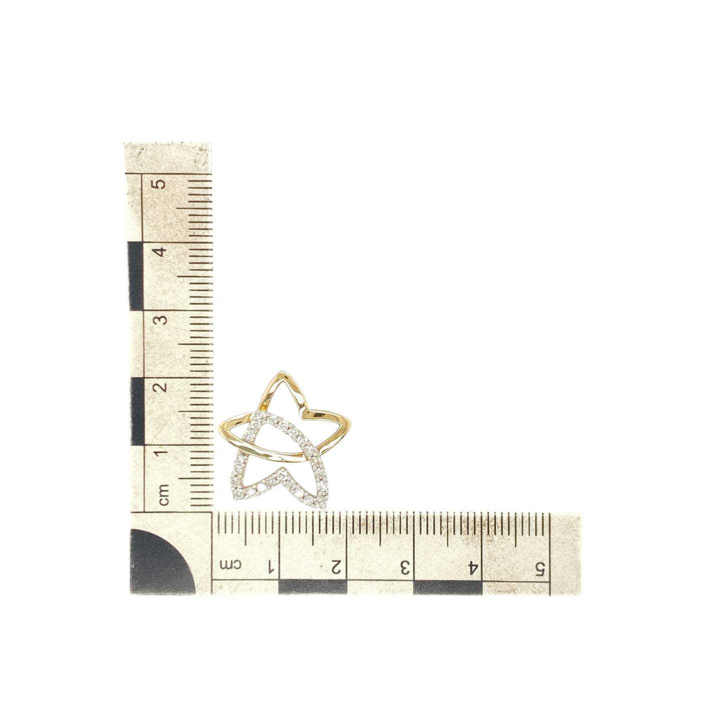 9ct Gold & Diamond Star Pendant