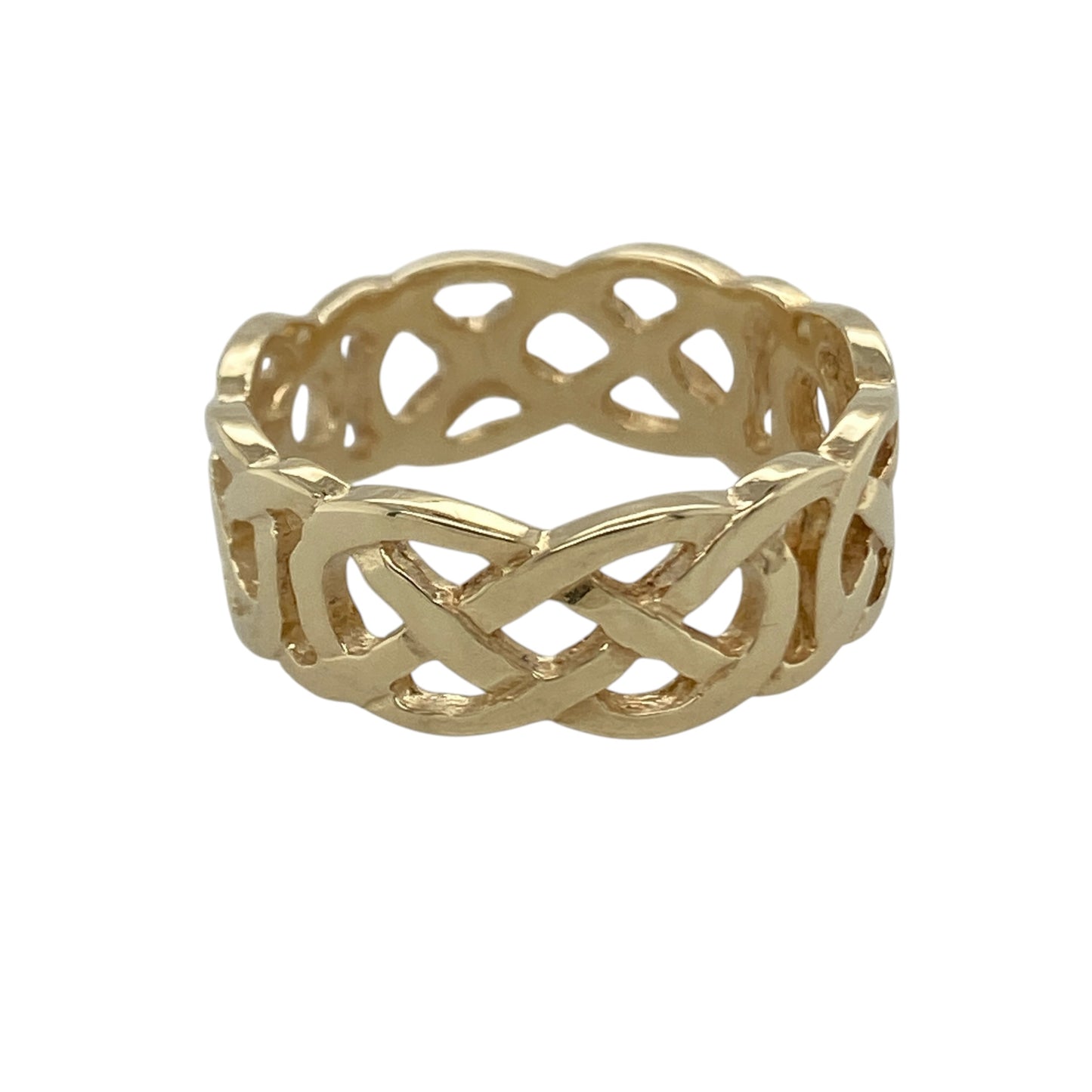 9ct Gold Open Celtic Knot Band Ring