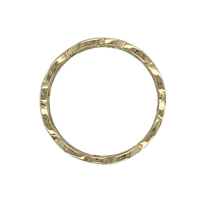 9ct Gold Open Celtic Knot Band Ring