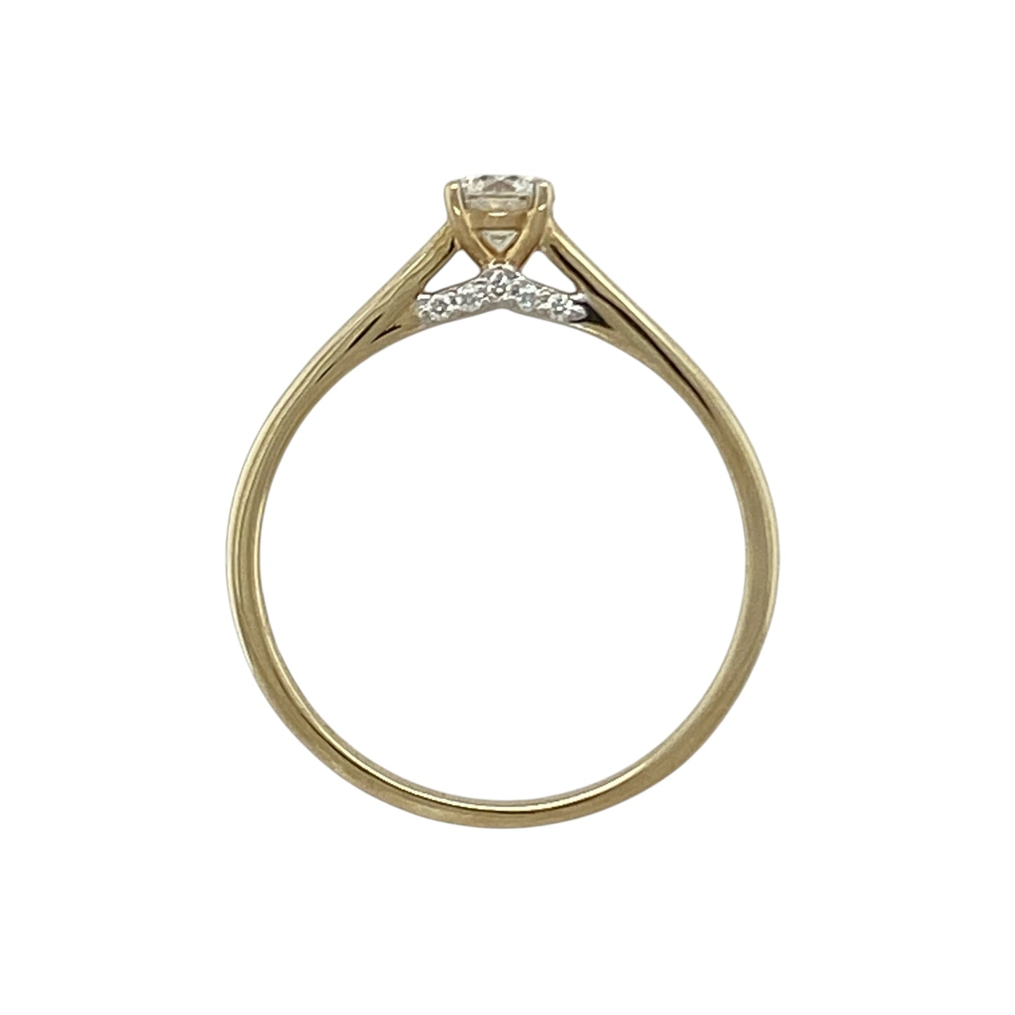 9ct Gold & Diamond Solitaire Ring