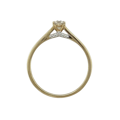 9ct Gold & Diamond Solitaire Ring