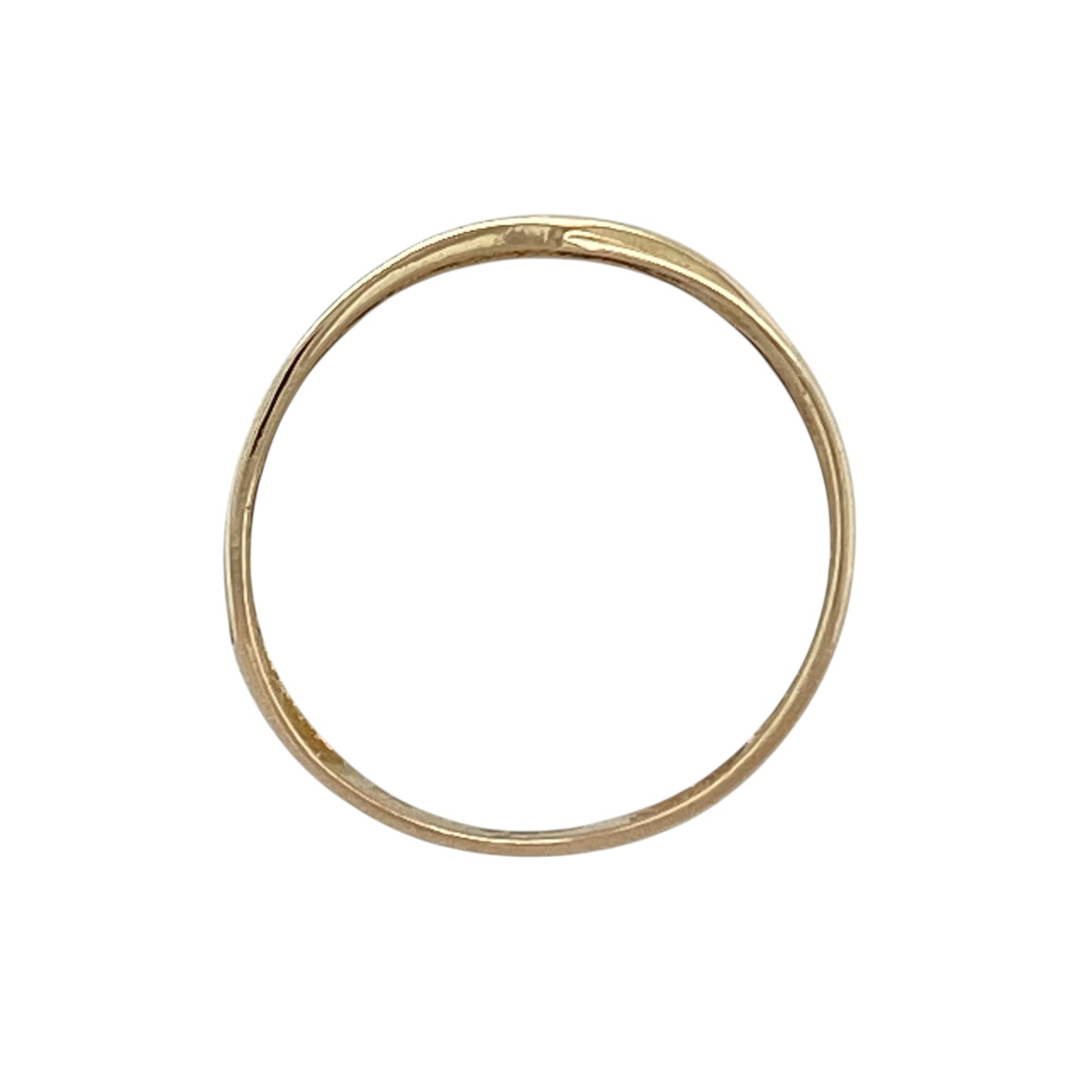 9ct Gold Wrap Over Swirl Patterned Band Ring