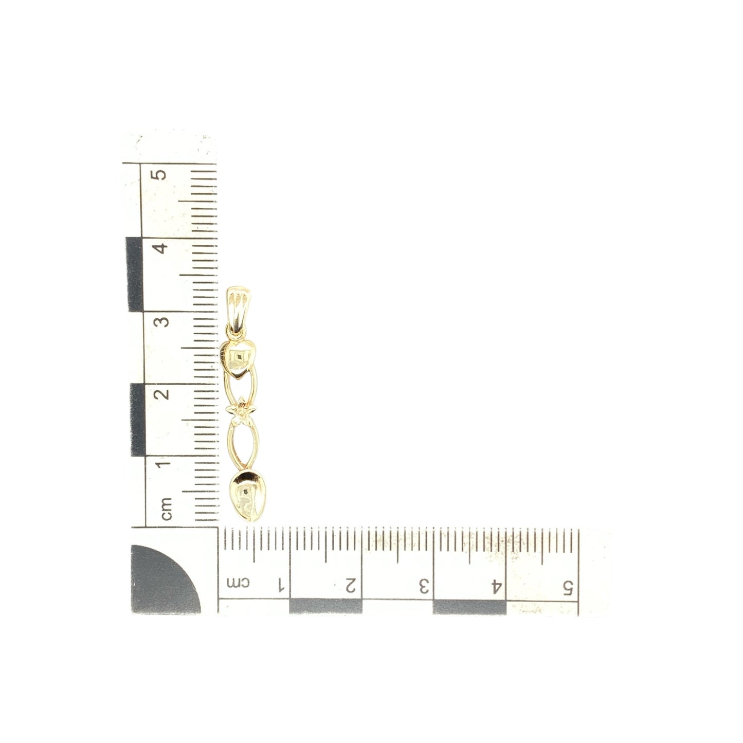 9ct Gold Welsh Daffodil Lovespoon Pendant