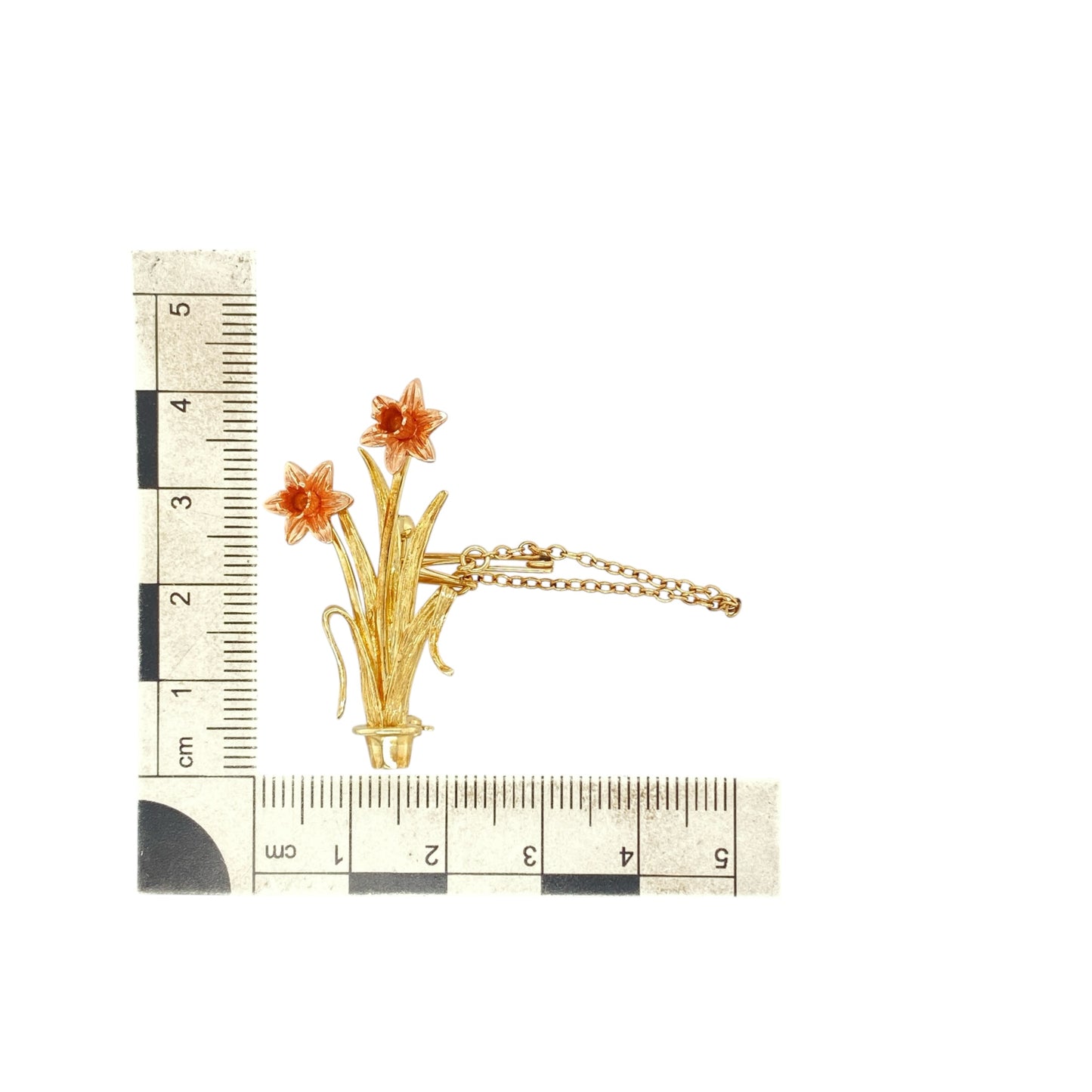 9ct Gold Clogau Daffodil Brooch