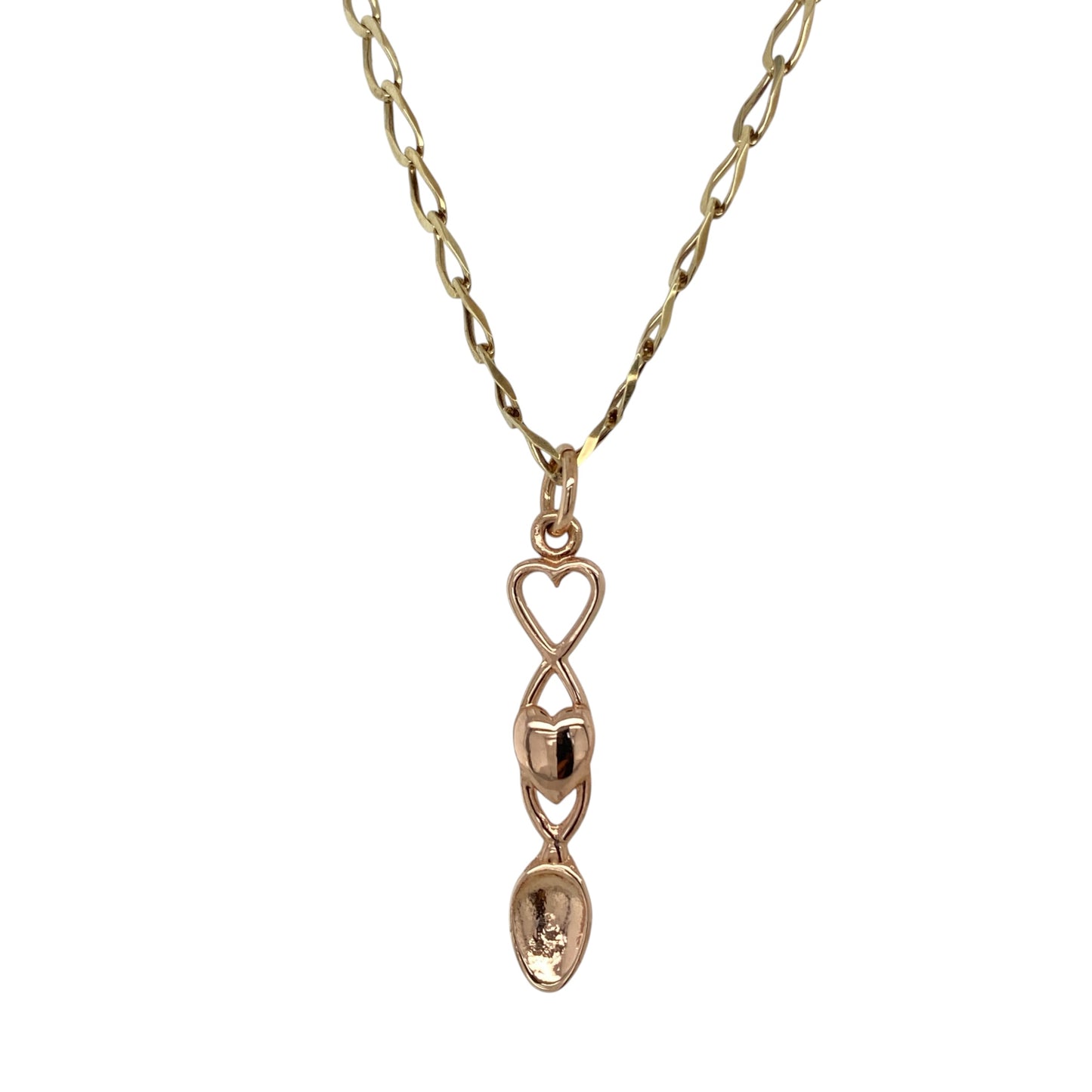 9ct Welsh Gold Lovespoon 16" Necklace