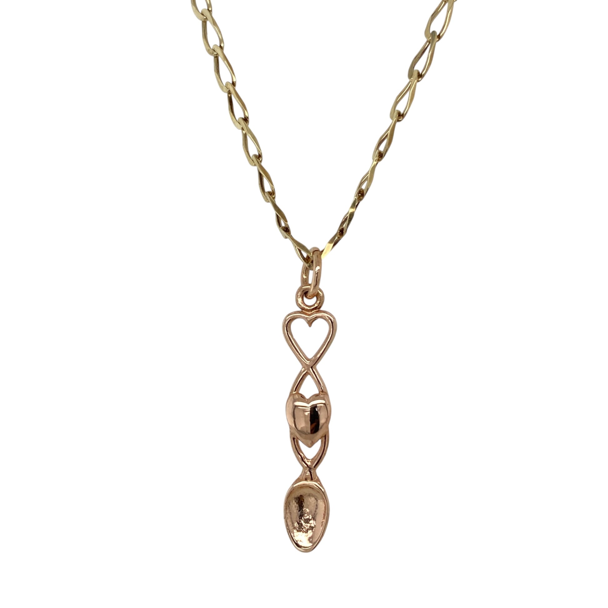 9ct Welsh Gold Lovespoon 16" Necklace