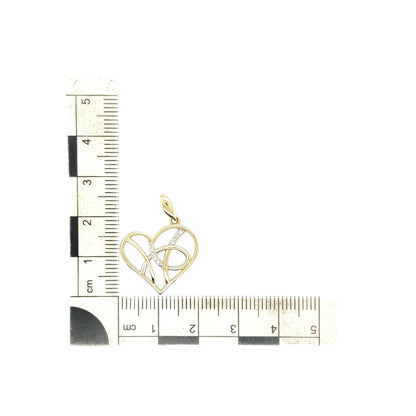 9ct Gold & Diamond Heart Pendant
