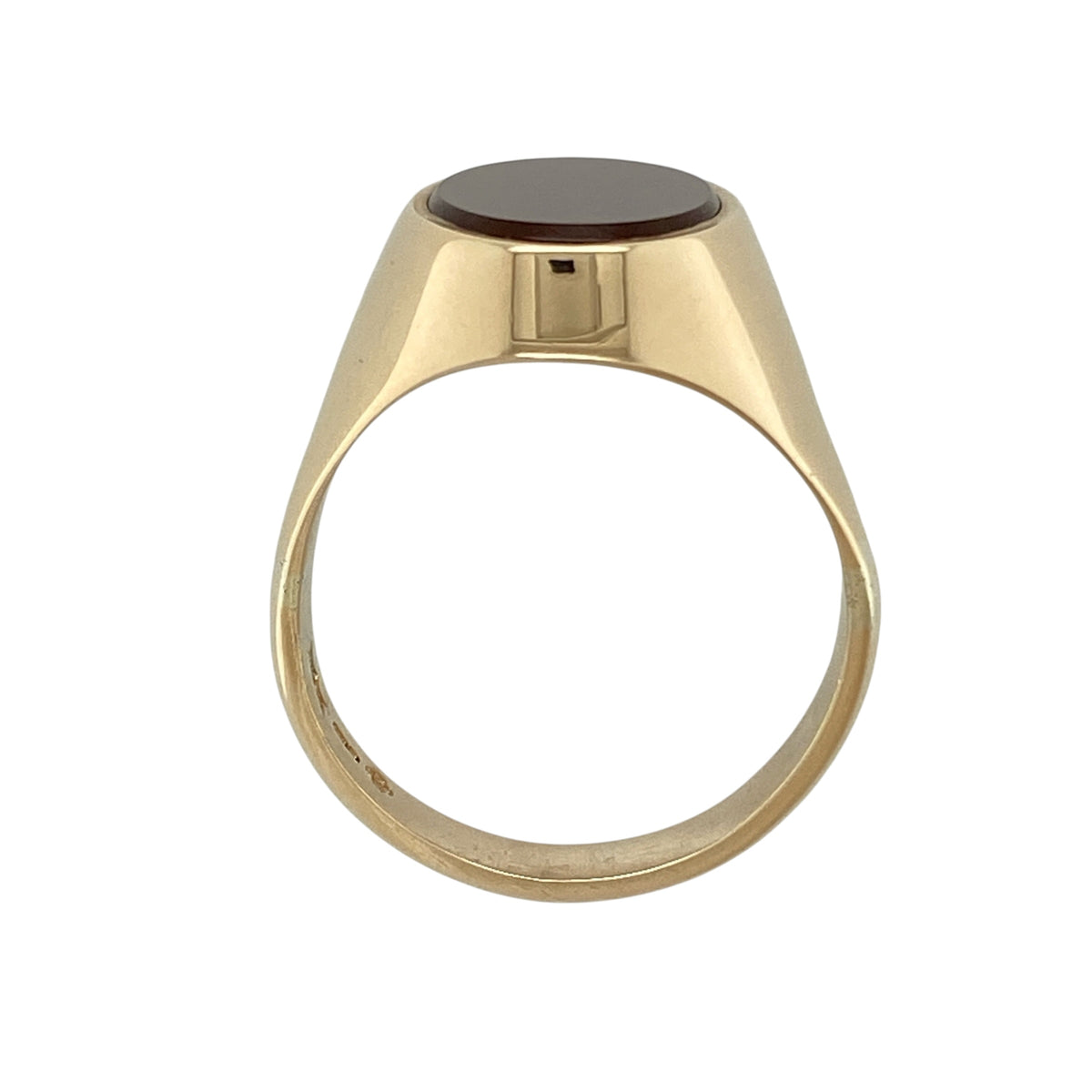 9ct Gold & Carnelian Oval Signet Ring