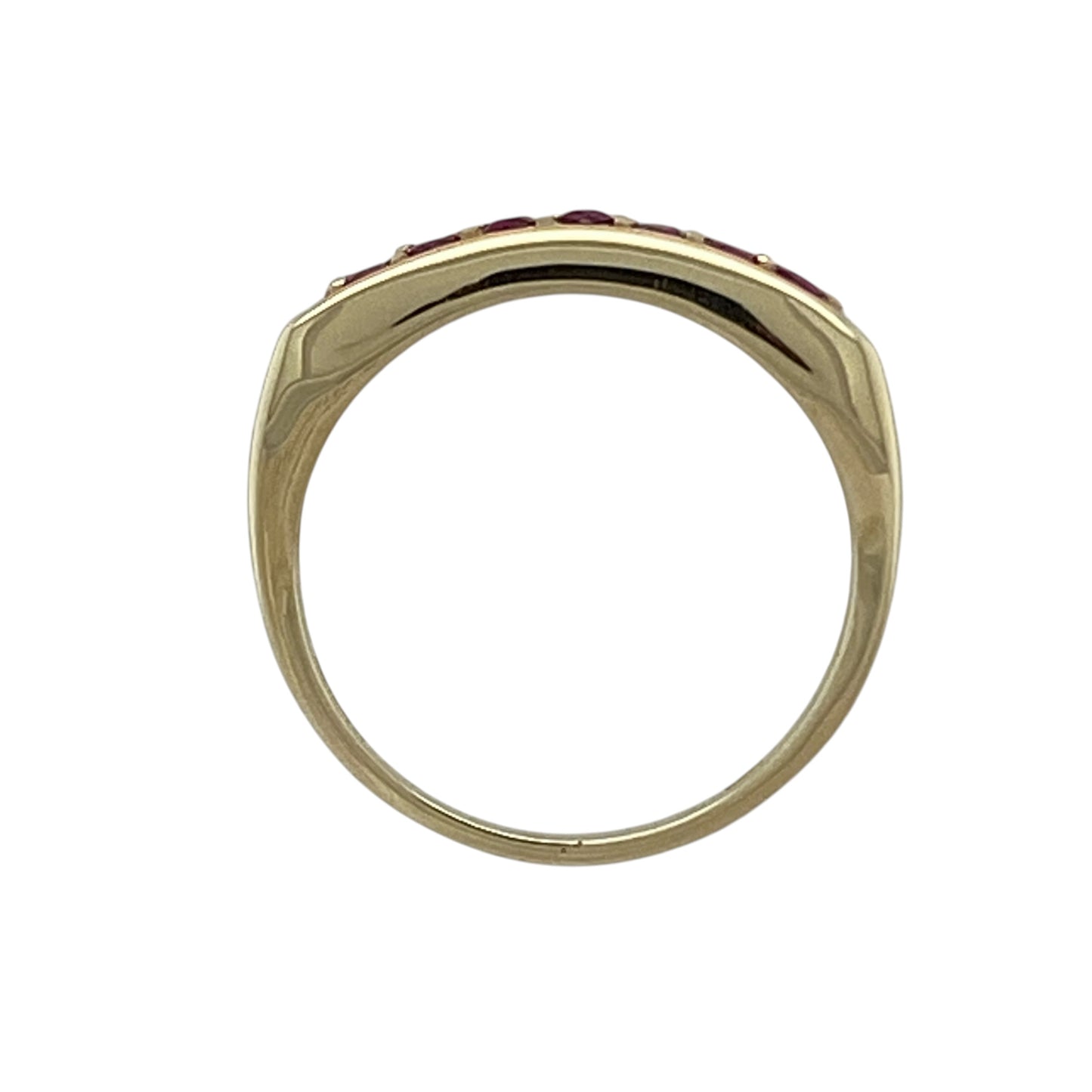 9ct Gold & Ruby Band Ring
